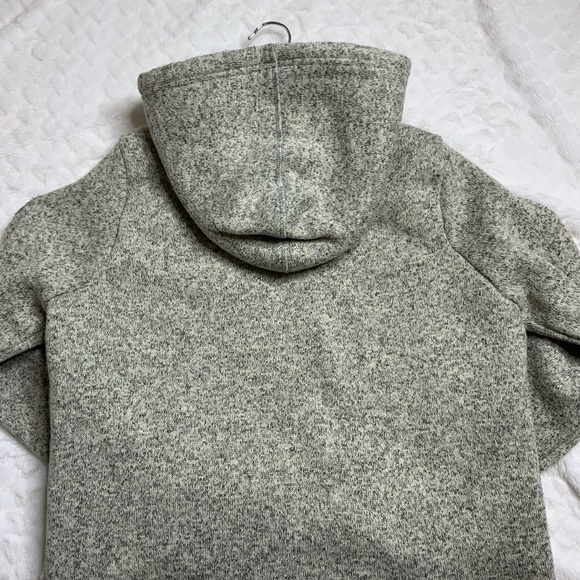 DKNY Knit Zip Up Hoodie with Sheepskin Interior - Picture 5 of 8